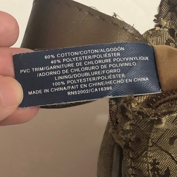 Crazy Horse A Liz Claiborne Company Small Brown Shoulder Purse - Picture 6 of 9